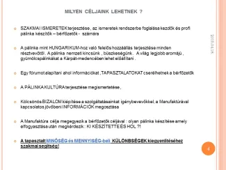 Harmadik Pálinkacefre készítés ABC-je szakmai rendezvény ,