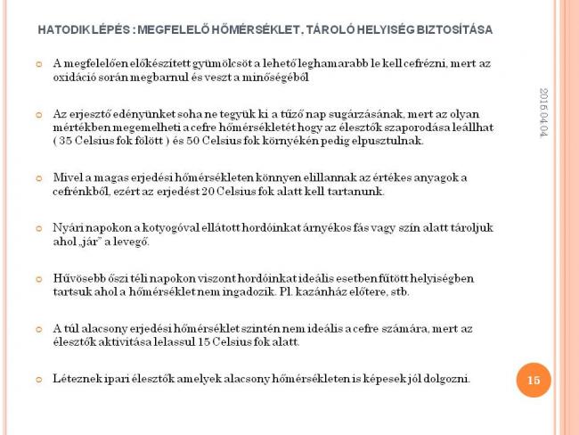 Szakmai Fórum , Szarvasi Kertbarátok