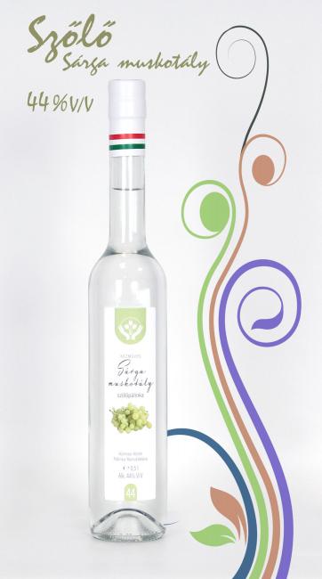 Kézműves Sárga muskotály szőlőpálinka