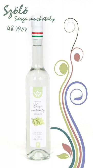 Kézműves Sárga muskotály szőlőpálinka